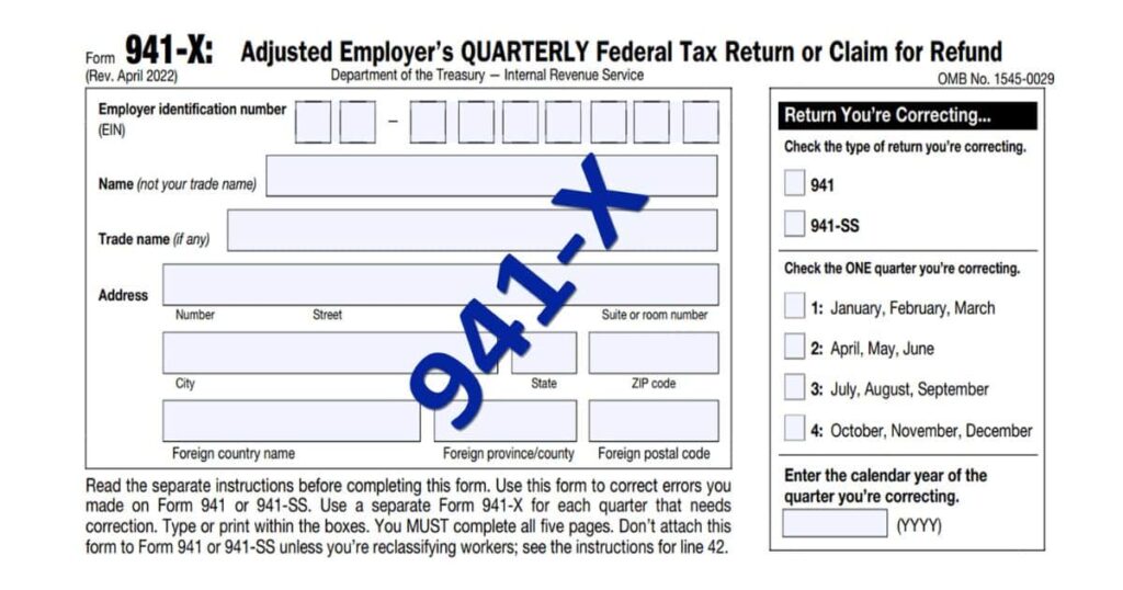 Where to Mail 941-X Forms - IRS Addresses